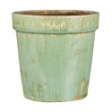cache pot vert vieilli ceramique ib laursen