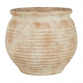 cache pot terre cuite artisanale beige ib laursen margot