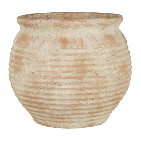 cache pot terre cuite artisanale beige ib laursen margot