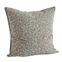housse de coussin coton imprime floral vert madam stoltz