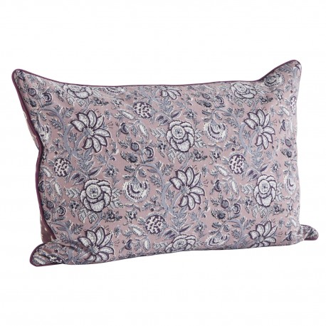 housse de coussin double face mauve lilas coton imprime madam stoltz