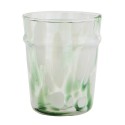 verre a eau souffle recycle blanc vert madam stoltz