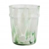 verre a eau souffle recycle blanc vert madam stoltz