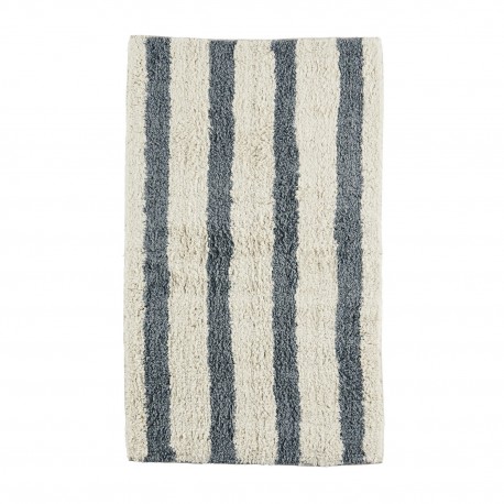 petit tapis tufte raye bleu blanc madam stoltz