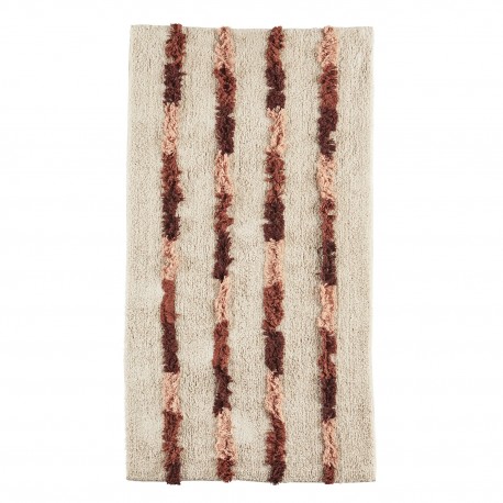 petit tapis tufte raye rouge madam stoltz