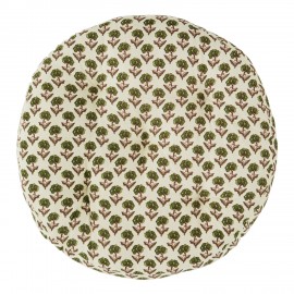 Galette de chaise motif floral coton Madam Stoltz