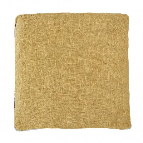 coussin de chaise double face reversible jaune orange madam stoltz