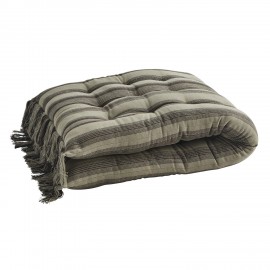 Matelas d'assise franges coton Madam Stoltz