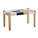 banc bois assise tisse coton madam stoltz
