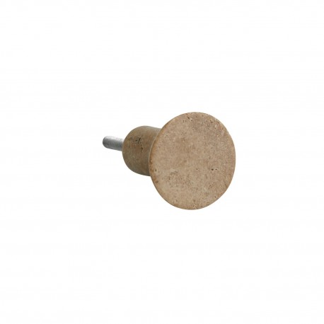 patere murale pierre naturelle travertin beige nordal