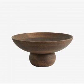 corbeille a fruits bois de manguier design sculpturale nordal vitello