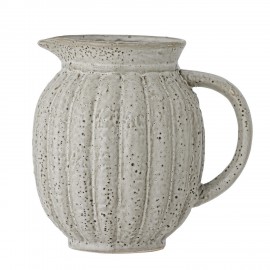 pichet classique rustique en gres gris bloomingville ingrid