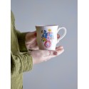 tasse a cafe vintage floral gres bloomingville dorothy