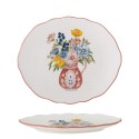 Assiette grès floral embossé Bloomingville Dorothy