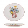 assiette vintage gres floral rose bloomingville dorothy