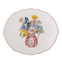 Assiette grès floral embossé Bloomingville Dorothy