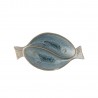 bol forme de poisson bleu gres emaille bloomingville mei