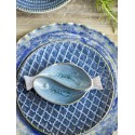 bol forme de poisson bleu gres emaille bloomingville mei