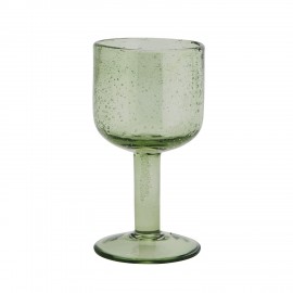 verre a pied colore vert bulle madam stoltz