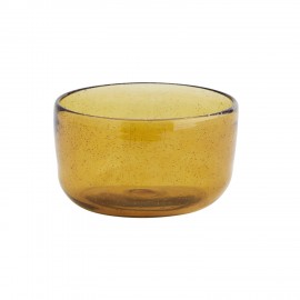 bol en verre bulle colore orange ambre madam stoltz