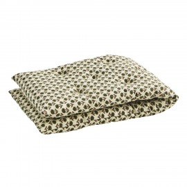 Matelas de banc coton imprimé floral Madam Stoltz