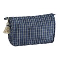 trousse de toilette coton matelasse bleu carreaux madam stoltz