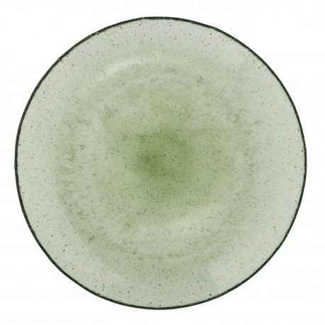 assiette verre bulle vert madam stoltz
