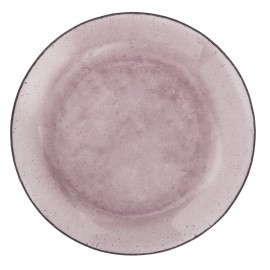 assiette en verre bulle rose madam stoltz