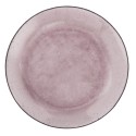 assiette en verre bulle rose madam stoltz