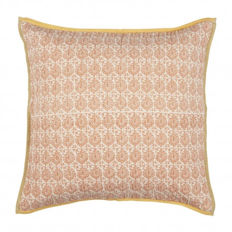 grande housse coussin decoratif motif orange liseret ib laursen