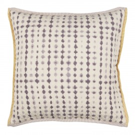 grande housse coussin lisere decorative coton imprime violet ib laursen