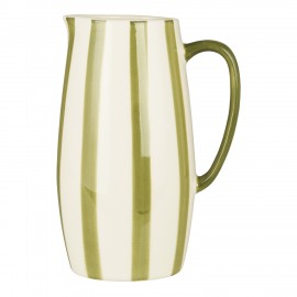 vase ceramique pichet vert rayures ib laursen