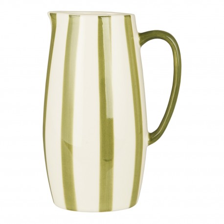 vase ceramique pichet vert rayures ib laursen