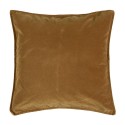 ib laursen housse de coussin carre velours marron dore 50 x 50 cm