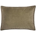 grande housse de coussin velours vert olive 50 x 70 cm ib laursen