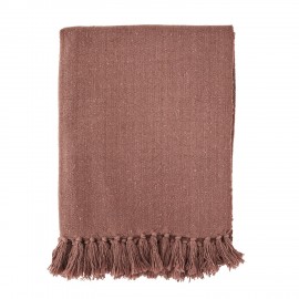 plaid coton recycle vieux rose poudre madam stoltz