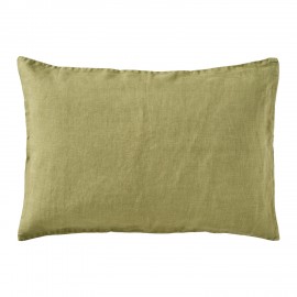housse de coussin rectangulaire lin vert ib laursen