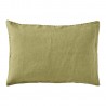 housse de coussin rectangulaire lin vert ib laursen