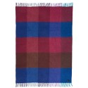 plaid laine carreaux mauve violet bleu klippan gotland