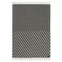 plaid laine agneau pois rayures noir blanc klippan dot and stripe