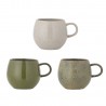 mug arrondi gres vert bloomingville addison set de 3