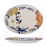plat de service gres peint main motif floral bloomingville lynna