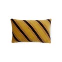 coussin salon chic velours reyures jaune orange hk living striped