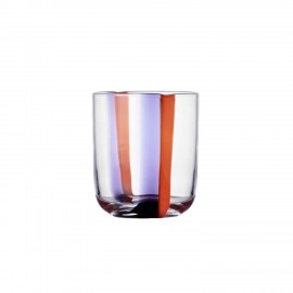 verre a eau design souffle ichendorf milano gesti orange lilac