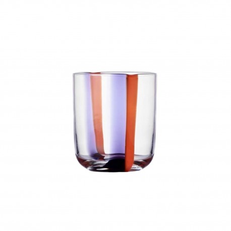 verre a eau design souffle ichendorf milano gesti orange lilac