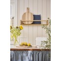 etagere murale etroite cuisine bois clair barre suspendue ib laursen