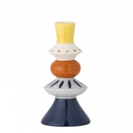 petit vase colore gres peint bloomingville kairi