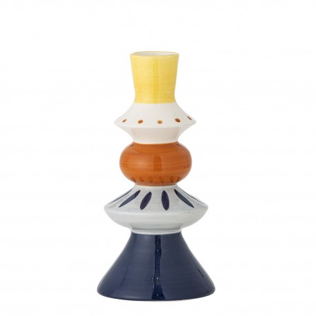 petit vase colore gres peint bloomingville kairi