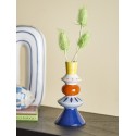 petit vase colore gres peint bloomingville kairi