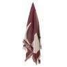 plaid motif design contemporain rouge bordeaux coton bloomingville olica